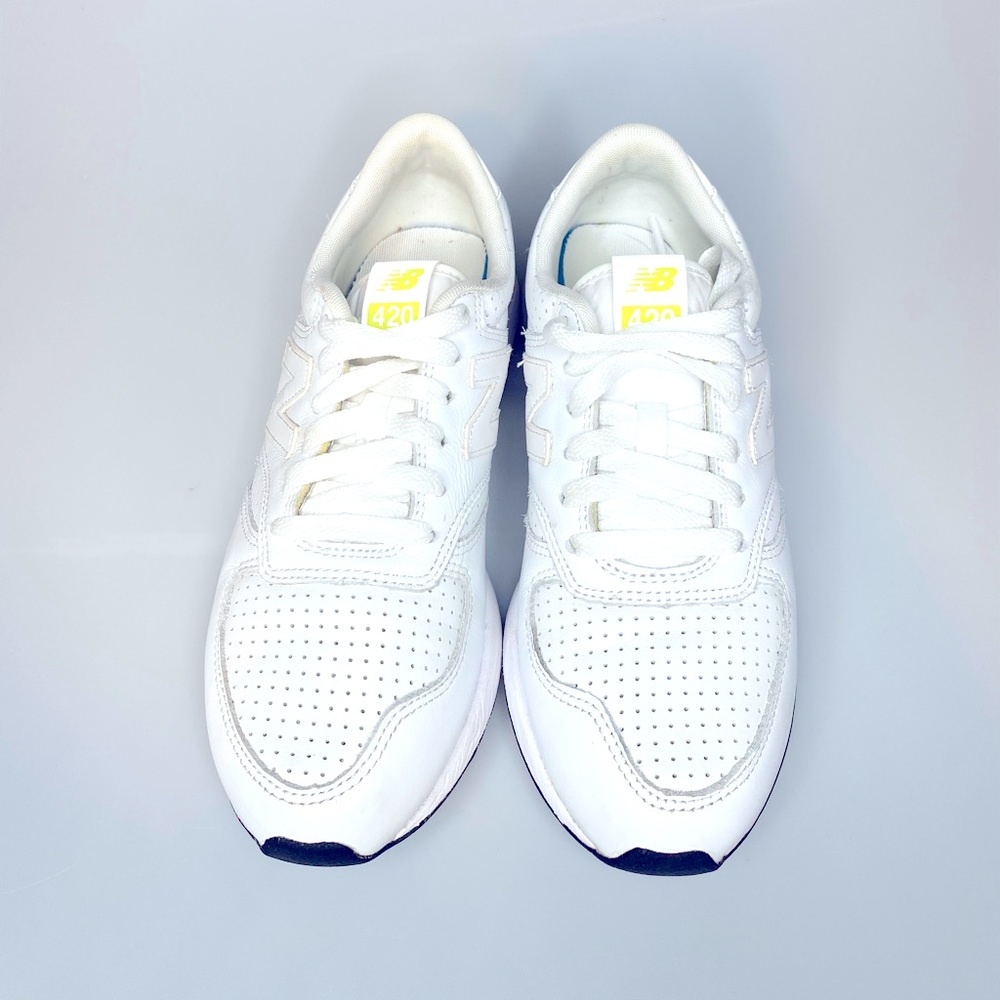 New Balance 420 White/Lime Mens/Womens - Picture 3 of 9